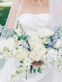 Bridal bouquet for St Rocco Catholic Church wedding in Cleveland, Ohio
