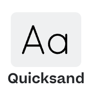 Debossing quicksand font option