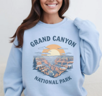 Grand Canyon National Park Sweatshirt - Light Blue Thumbnail