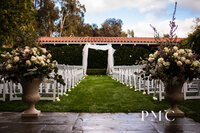 Wedding ceremony set up at the Rancho Bernardo Inn in San Diego