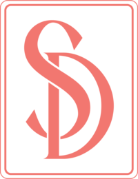 Custom illustration of Sassy Diva badge in coral