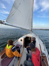 sailing sailboat sunset sail