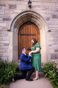 Engagement photography Montreal couple golden hour