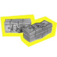 Stacks of money icon