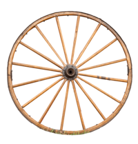 wooden wagon wheel