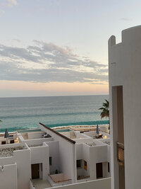 Photo of White Beachy Buildings on the Coast