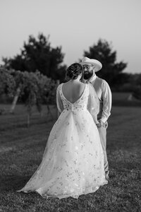 Black and white wedding photography by Claire Katan Creative.