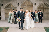 bride and groom embracing