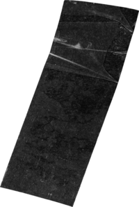 piece of black tape