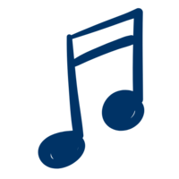 Hand drawn music symbols