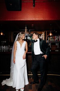 Close Up of Bride and Groom Embracing