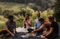 Elopement picnic in Asheville, North Carolina