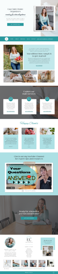 Showit Website template customization