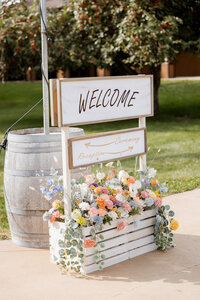 floral arrangement at a wedding in Minnesota