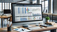 DALL·E 2024-02-21 06.07.47 - A high-definition photograph of a KPI (Key Performance Indicator) Tracker Sheet, essential for real estate investment tracking. The image showcases a 