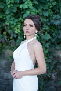 Marlene old Hollywood glamour sequin wedding dress