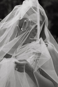 Pittsburgh wedding photographer capturing bridal portrait during bride getting ready session with Pennsylvania documentary wedding photography
