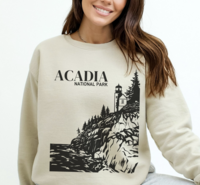 Acadia National Park Sweatshirt- Sand Thumbnail