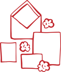 Piirroskuva kirjekuorista