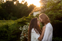 NJ Portrait Photographer captures engaged couple having a moment