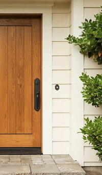 building with white gable vent and arched opening