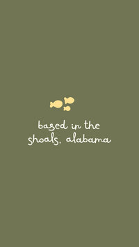 The Extraordinary Foundation goldfish icons on a green background with text that says "based in the shoals, alabama"