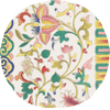 Circle filled with floral pattern