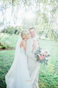 Modern Bride and Groom Pittsburgh Wedding