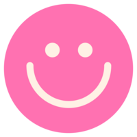 pink smily face