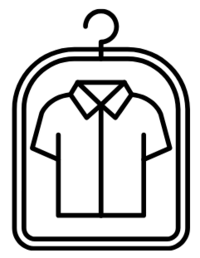 dry cleaned shirt SVG icon 