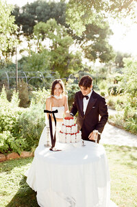 bride holding handbag on wedding day in adelaide