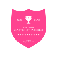 Certified Master Strategist logo pink