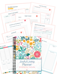 Joyful Living Planner pages