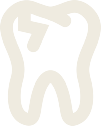 Dental emergencies at Desert Hills Dental in Middleton, ID. White icon of a tooth with a crack.