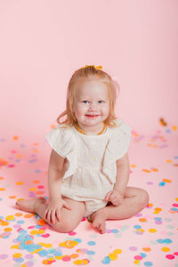 First birthday milestone photo session in Sherrills Ford NC