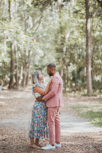 engagement bride and groom savannah georgia forsyth park