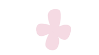 Gentle four-petal flower element for holistic health and motherhood design