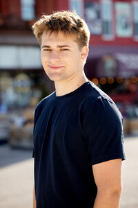 Senior portrait of a plymouth high school senior in Detroit