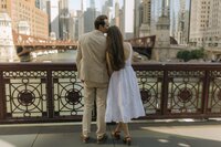 downtown engagement photos