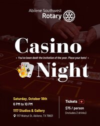 Casino theme event flyer by Helia Studios