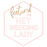 Hey wedding lady blog feature