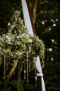 bride holding bridal bouquet