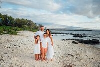 Hawaii beach sunset maternity session