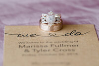 Bride and groom rings