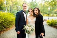 Eleanor Stenner with bride and groom at Birmingham wedding 