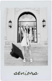 black and white kutztown university graduation