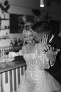 Black and white wedding