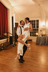 Couple shares first dance