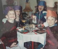 Natalie trusdale sat in a group as a child