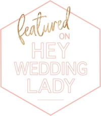 Featured on Hey Wedding Lady